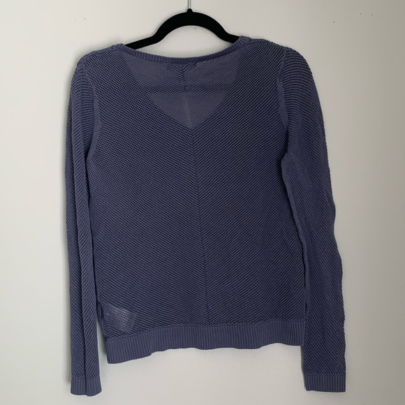Lavender Blue Mesh Sweater - Picture 4 of 4